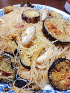茄子と春雨の豆板醤炒め-レシピのメイン写真