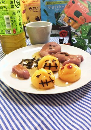 ベジートでハロウィン団子-レシピのメイン写真