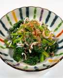 ほうれん草としらすの胡麻和え