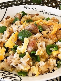 豚肉とピーマンのぽんずチャーハン-レシピのメイン写真