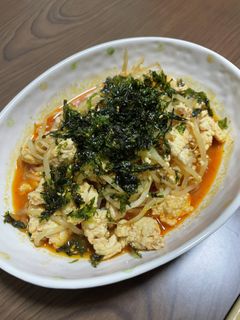 鶏ひき肉とモヤシのキムチ炒め-レシピのメイン写真