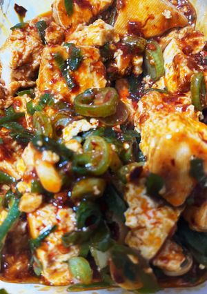 前人未到?レンジで肉なし麻婆豆腐風-レシピのメイン写真