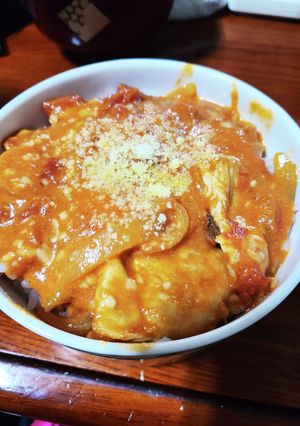 鶏胸肉のトマチー煮丼(*´▽｀)ﾉﾉ-レシピのメイン写真