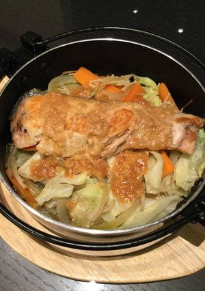 すき焼き鍋で☆ちゃんちゃん焼き-レシピのメイン写真