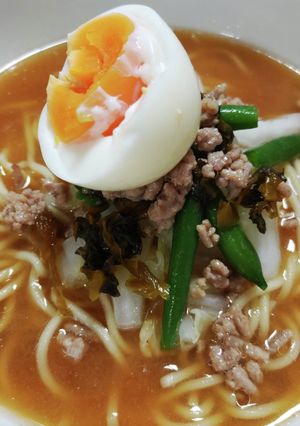 高菜肉味噌ラーメン一丁〜-レシピのメイン写真