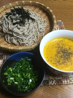 パンプキン・クリームざるそば-レシピのメイン写真