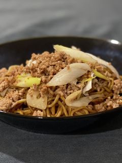 豚ひき肉を使った簡単アレンジ焼きそば♡-レシピのメイン写真
