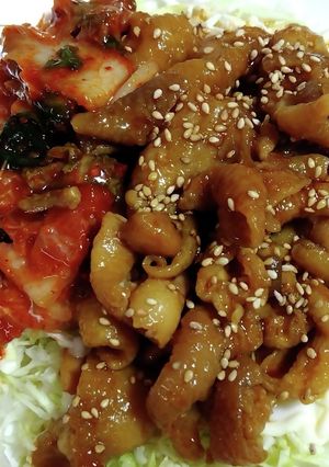 屋台風☆鶏皮の甘辛焼き-レシピのメイン写真