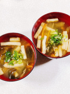 切り干し大根とにんじんのみそ汁-レシピのメイン写真