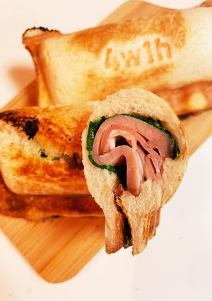 今朝の4w1hサンド「焼き豚」-レシピのメイン写真