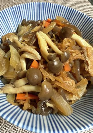 切り干し大根の煮物。きのこ入り。-レシピのメイン写真