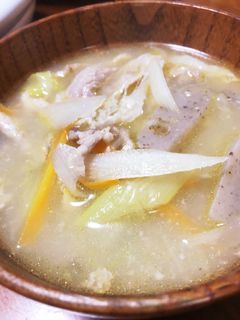 塩麹入り豚汁-レシピのメイン写真