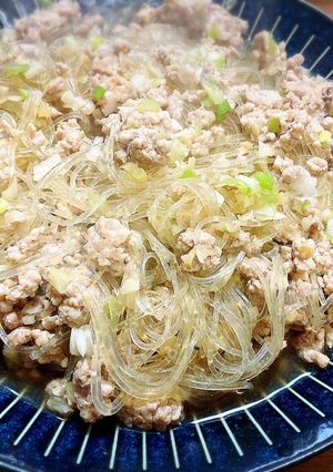 春雨とひき肉のサッと煮-レシピのメイン写真