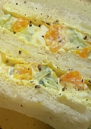 カリポリ歯ごたえが楽しいゆで卵サンド-レシピのメイン写真