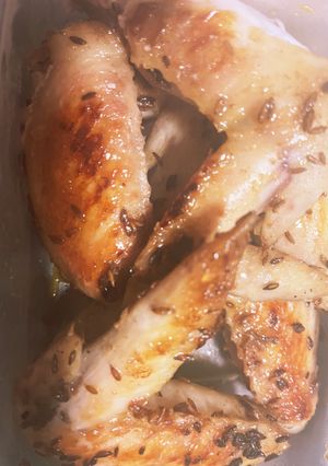 うまい　鳥手羽先のクミン焼き#焼くだけ-レシピのメイン写真