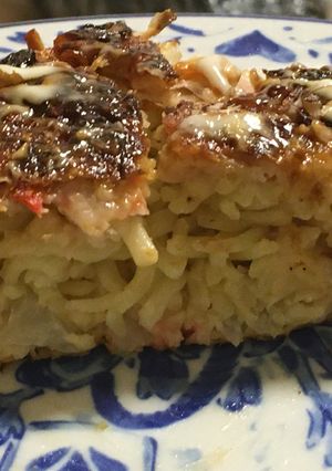 モダン焼き　焼きそば入りお好み焼き-レシピのメイン写真