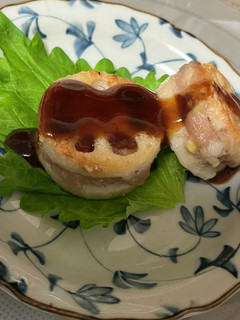 レンコンのはさみ焼き✨レモン風味ソース-レシピのメイン写真