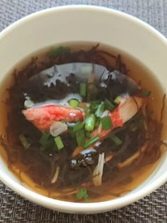 生もずくのスープ-レシピのメイン写真