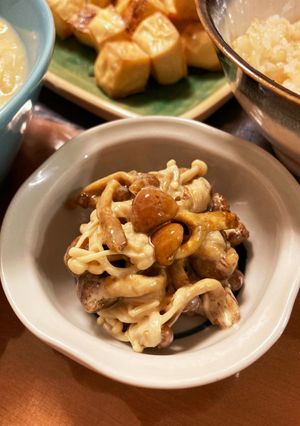 ナメコとエノキのマヨポン和え-レシピのメイン写真
