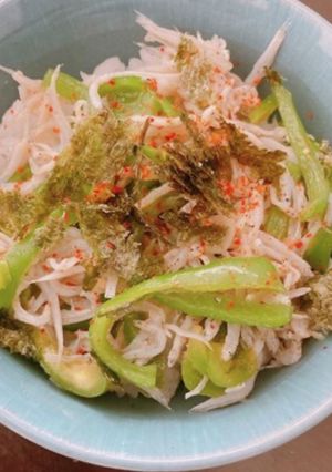 【お手軽】ごま油香るしらす、ピーマン丼-レシピのメイン写真