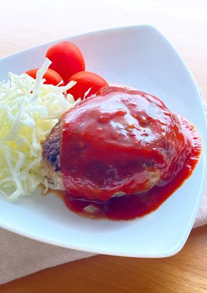 食べたらアレ*ケチャップミートハンバーグ-レシピのメイン写真