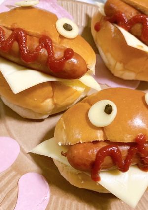 【ハロウィンに】おばけロールサンド-レシピのメイン写真