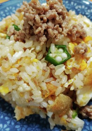 きつねたぬき肉味噌チャーハン-レシピのメイン写真