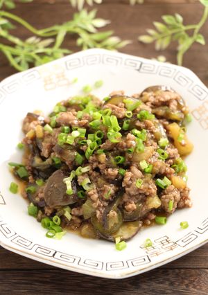 簡単！茄子と挽肉のピリ辛煮-レシピのメイン写真