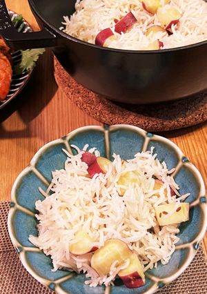 バスマティ米でさつまいもご飯-レシピのメイン写真