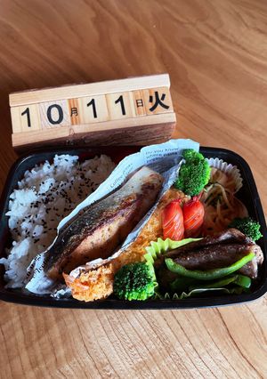 2022.10/11 中学生男子お弁当-レシピのメイン写真