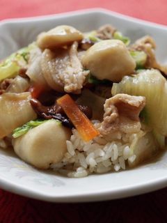 里いもと在り合わせ野菜の中華丼-レシピのメイン写真