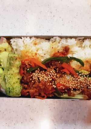 高校生弁当覚え書き79プルコギ弁当-レシピのメイン写真