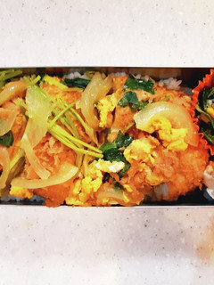 高校生弁当覚え書き82カツ丼弁当 -レシピのメイン写真