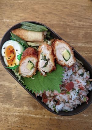 JK☆梅ちりめんご飯弁当♪-レシピのメイン写真