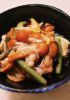 えのきと山菜のゆずなめこ-レシピのメイン写真