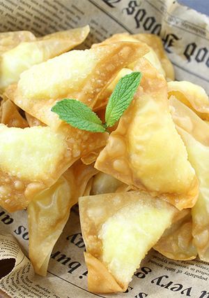ワンタンの皮で★スイートポテト揚げ-レシピのメイン写真