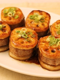 ご飯がススム☆簡単!れんこんのはさみ焼き-レシピのメイン写真