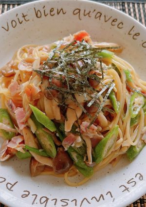☆ミョウガとオクラの和風パスタ☆-レシピのメイン写真