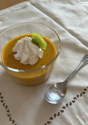 卵・牛乳不使用！ハロウィンかぼちゃプリン-レシピのメイン写真