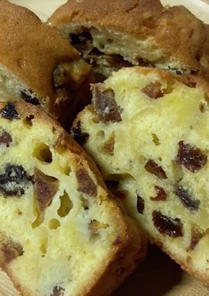 混ぜて焼く!柿レーズンのパウンドケーキ♡-レシピのメイン写真