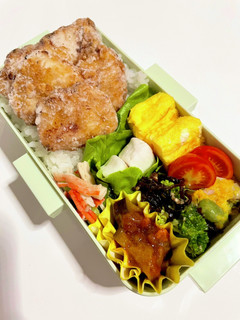 胸肉塩ダレチキンの唐揚げ弁当-レシピのメイン写真