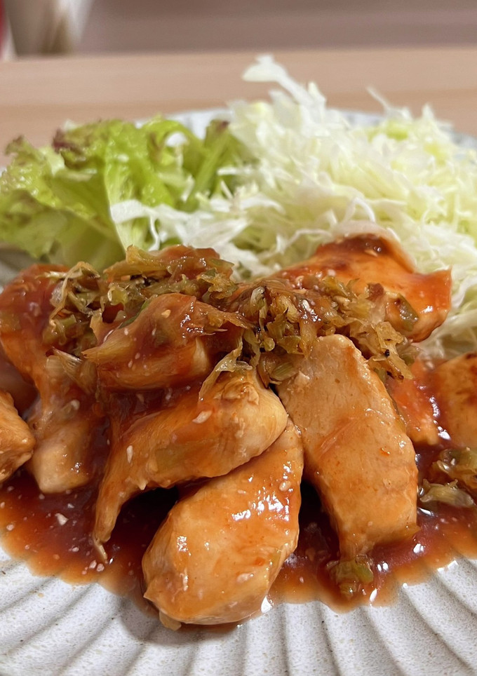 油不使用♪胸肉のエビチリ風-レシピのメイン写真