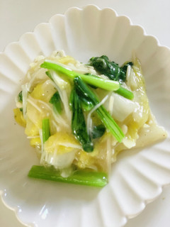 炒めて3分！白菜と小松菜のクリーム煮-レシピのメイン写真