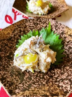 ネギと銀杏の白和え 塩昆布-レシピのメイン写真