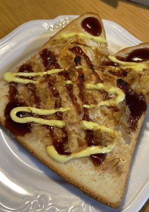 ズボラで美味しい！お好み焼きトースト☆-レシピのメイン写真