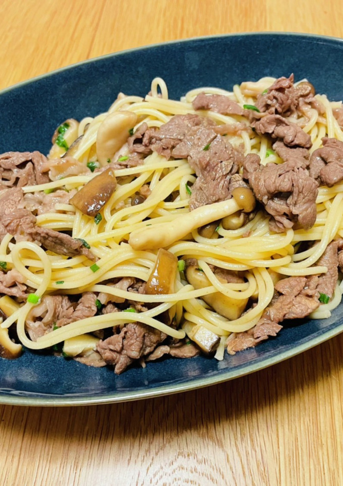 牛肉ときのこの和風パスタ-レシピのメイン写真