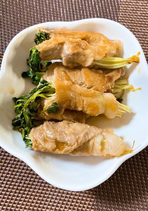 超簡単♫ 貝割れの肉巻き-レシピのメイン写真