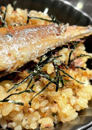 塩秋刀魚の炊き込み御飯☆醤油麹-レシピのメイン写真