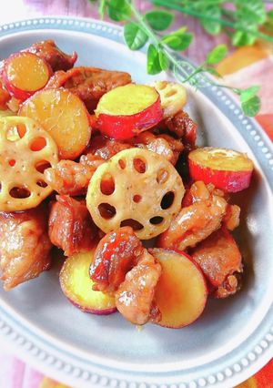 牛肉とさつまいもの生姜風味炒め-レシピのメイン写真