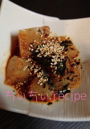 レンチン簡単♡味噌ダレこんにゃく-レシピのメイン写真